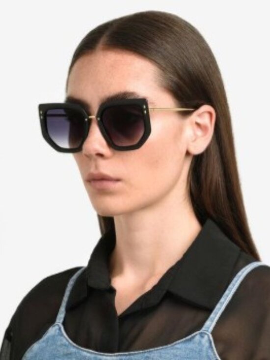 Isabel Marant IM 0149/S 0FT3 GB Geometric Sunglasses - Grey/Gold main image 10